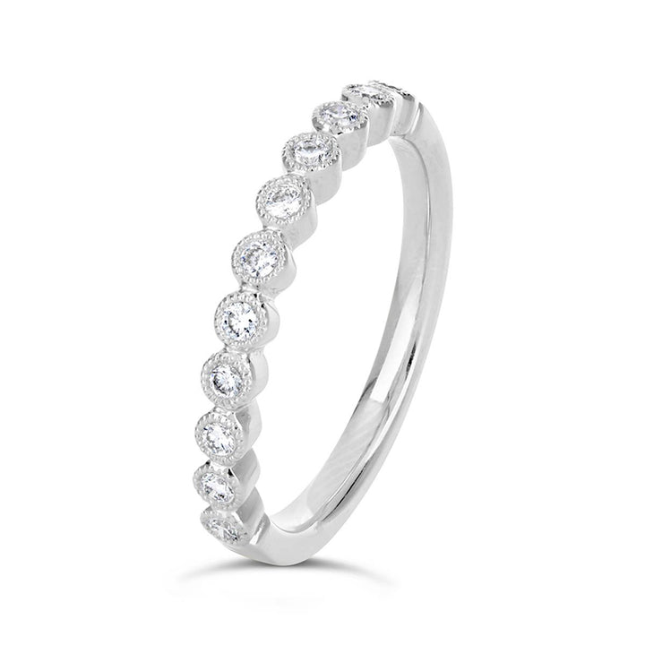 Vintage Inspired Diamond Wedding Band - GR1919