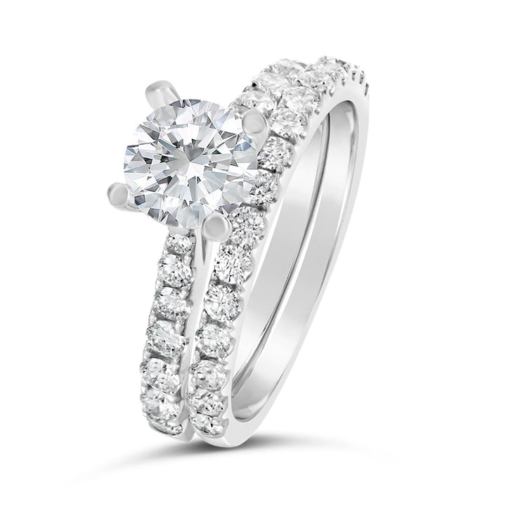 Classic Diamond Wedding Set - GR8042-S