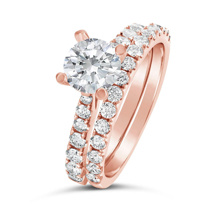 Classic Diamond Wedding Set - GR8042-S