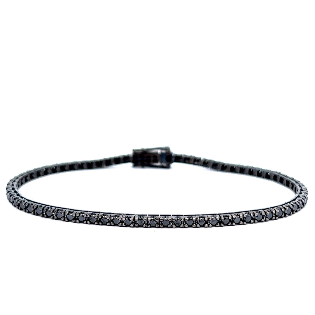 Black Diamond Tennis Bracelet - AB0252