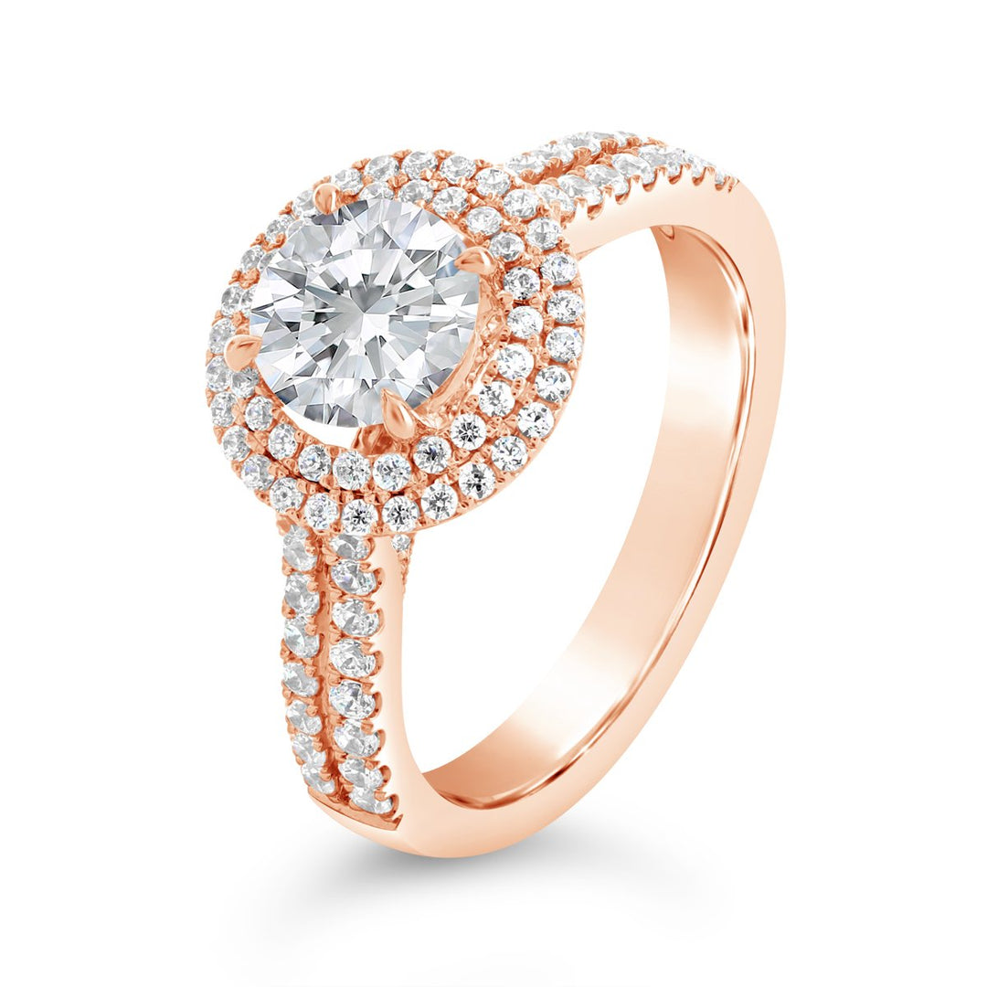 Diamond Double Halo Engagement Ring