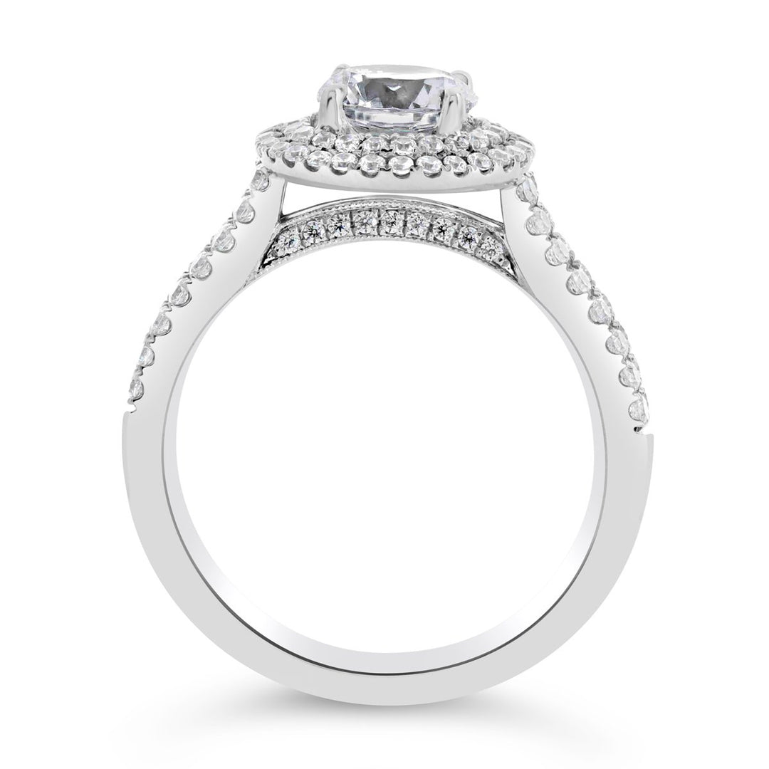 Diamond Double Halo Engagement Ring