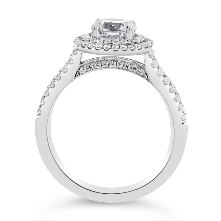 Diamond Double Halo Engagement Ring