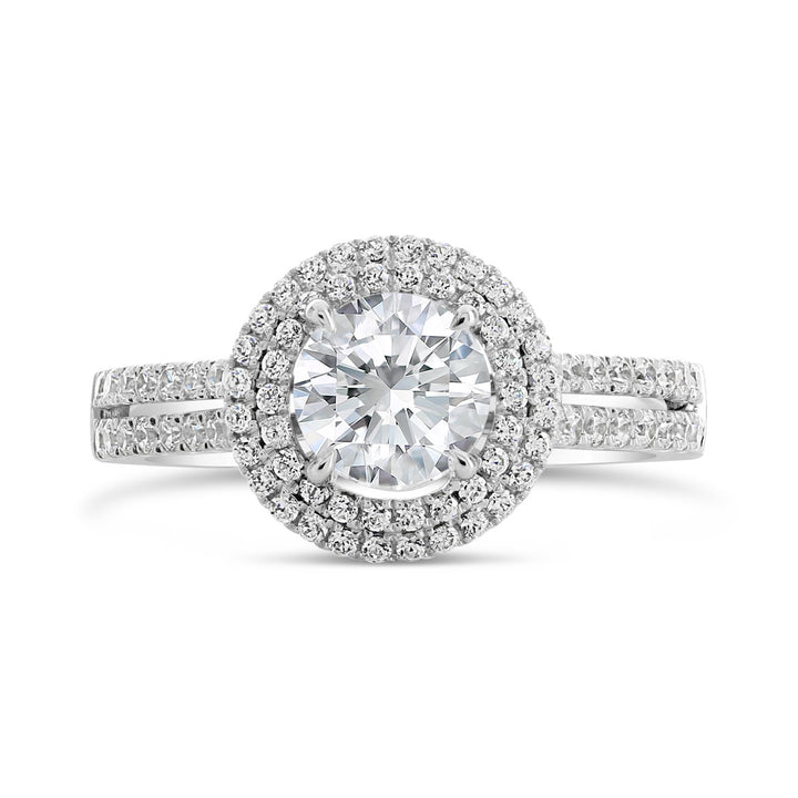 Diamond Double Halo Engagement Ring