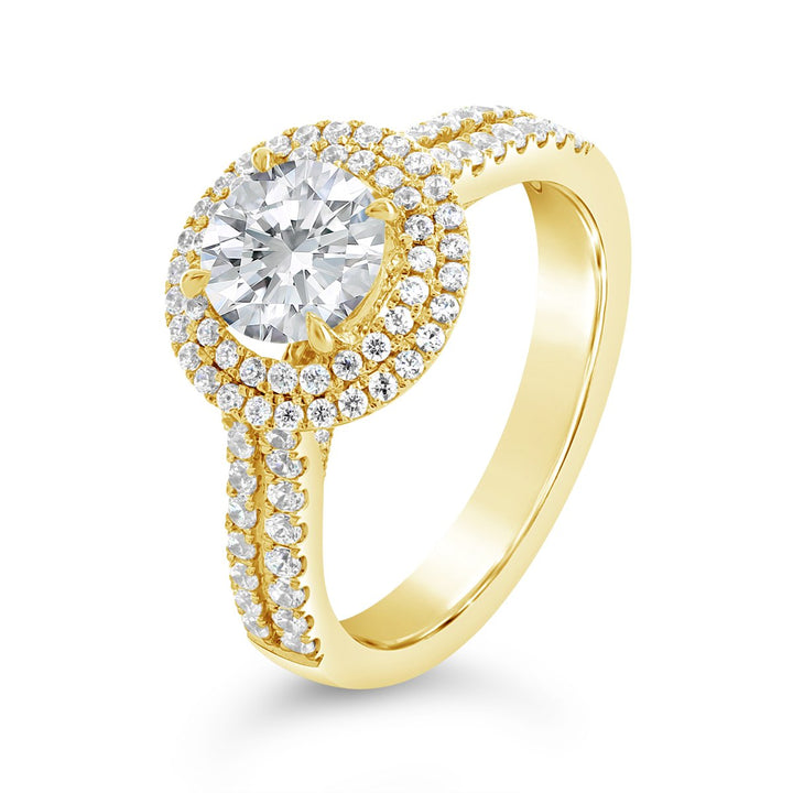 Diamond Double Halo Engagement Ring