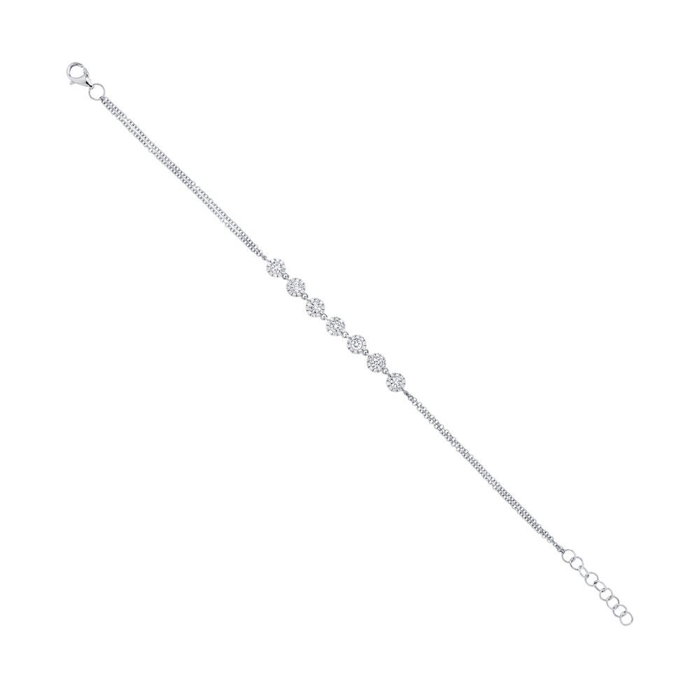 White Gold Diamond Bracelet - SC55004941