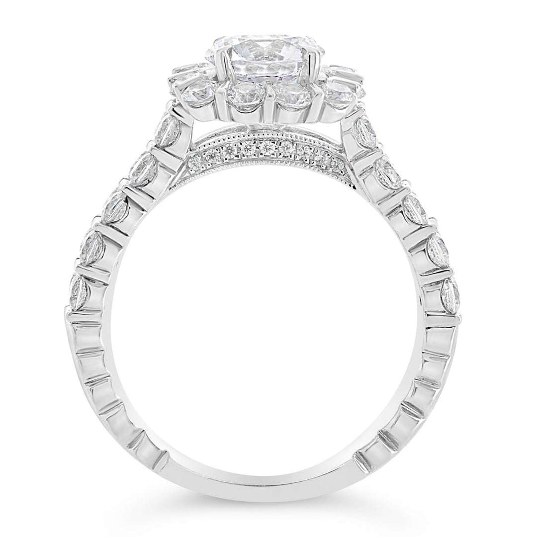 Diamond Halo Engagement Ring