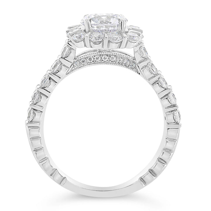 Diamond Halo Engagement Ring
