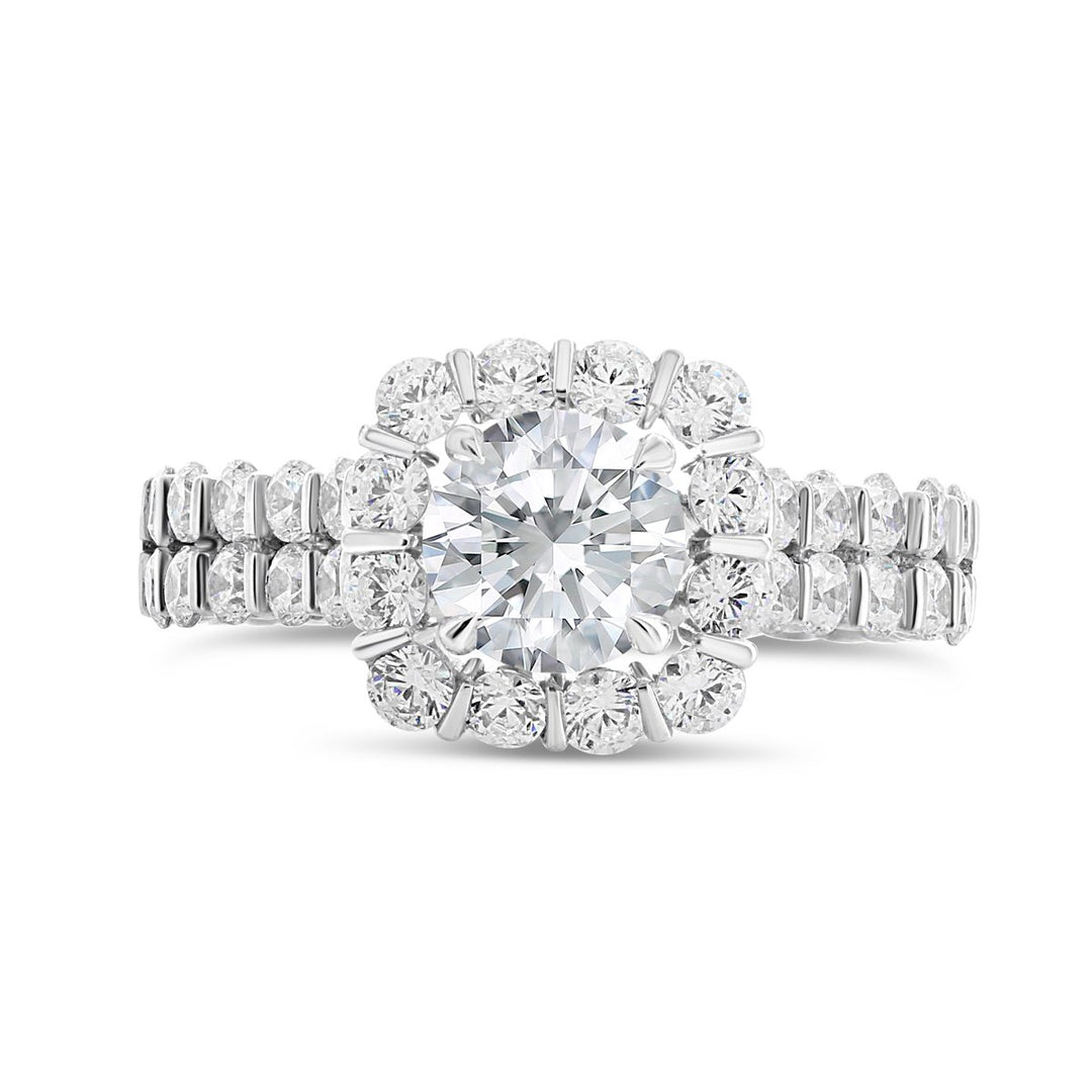 Diamond Halo Engagement Ring