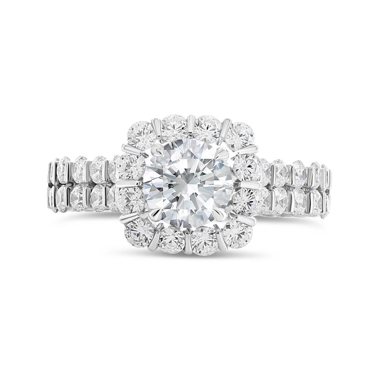 Diamond Halo Engagement Ring