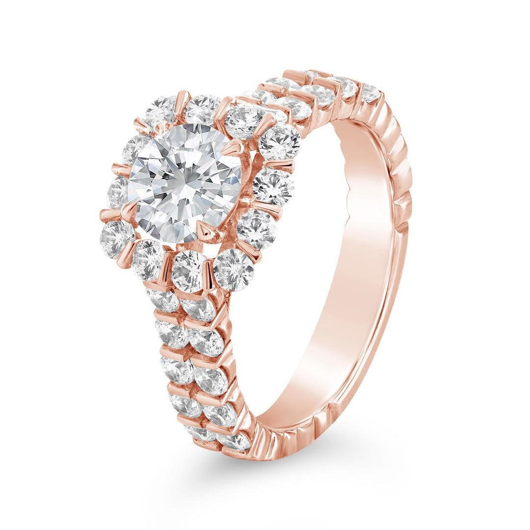 Diamond Halo Engagement Ring