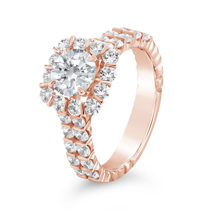 Diamond Halo Engagement Ring