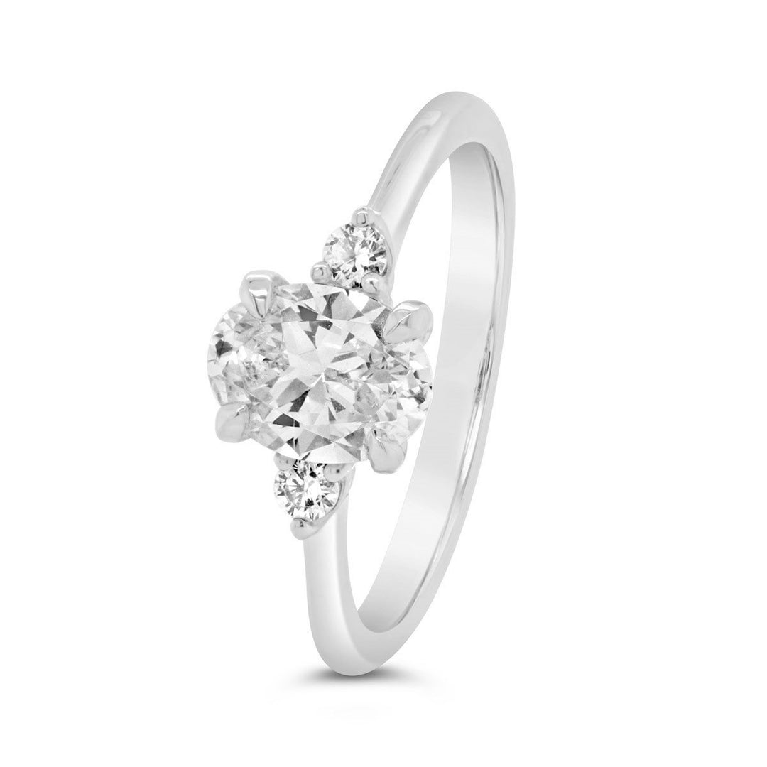 Three Stone Diamond Engagement Ring