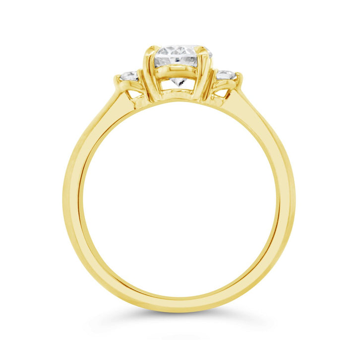 Three Stone Diamond Engagement Ring