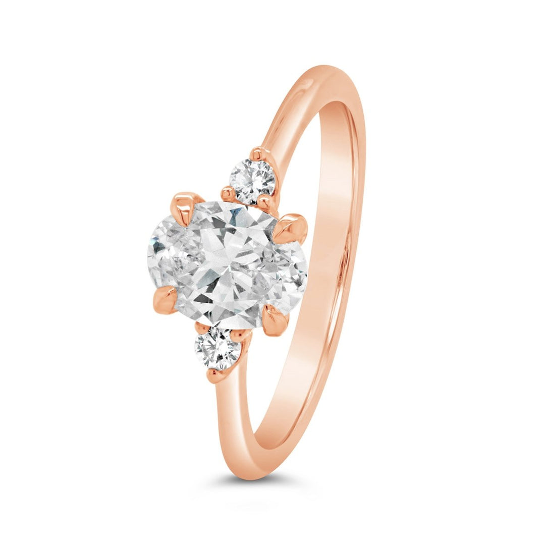 Three Stone Diamond Engagement Ring