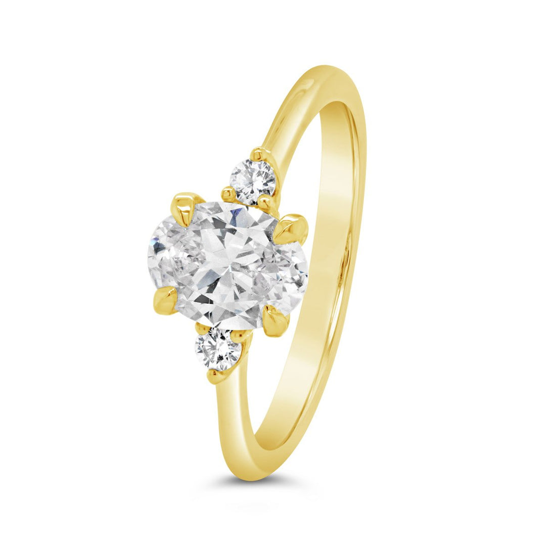 Three Stone Diamond Engagement Ring