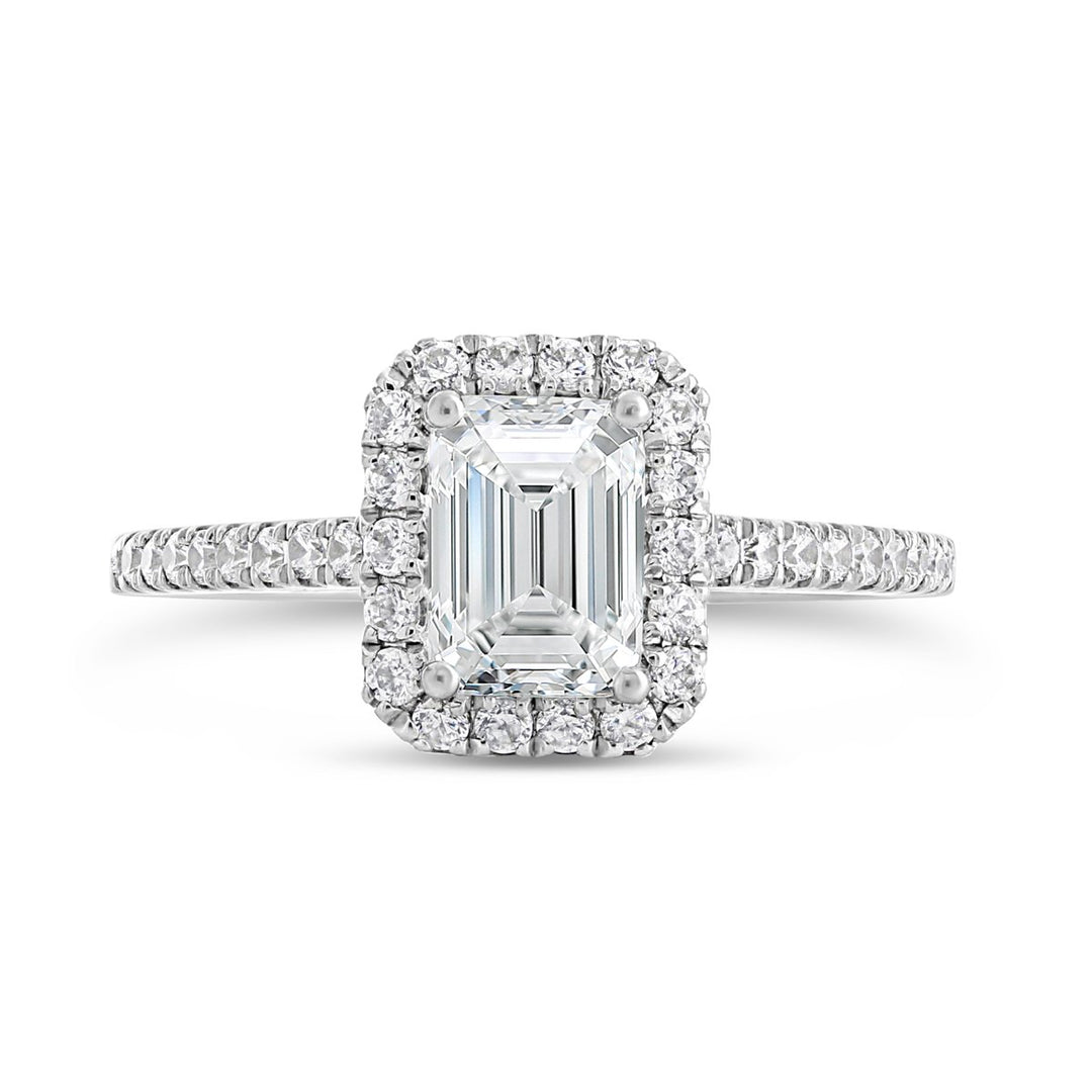 Diamond Halo Engagement Ring