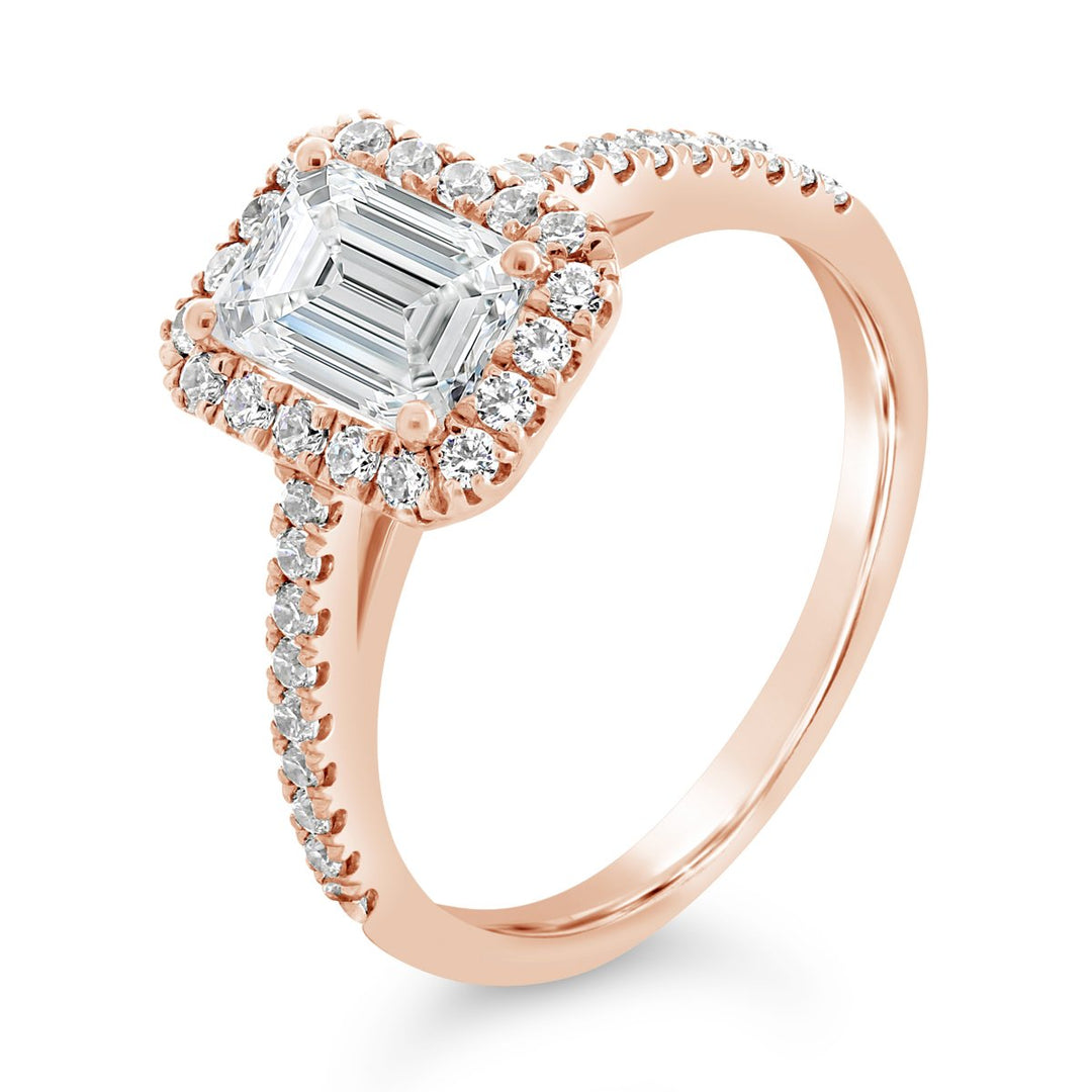 Diamond Halo Engagement Ring