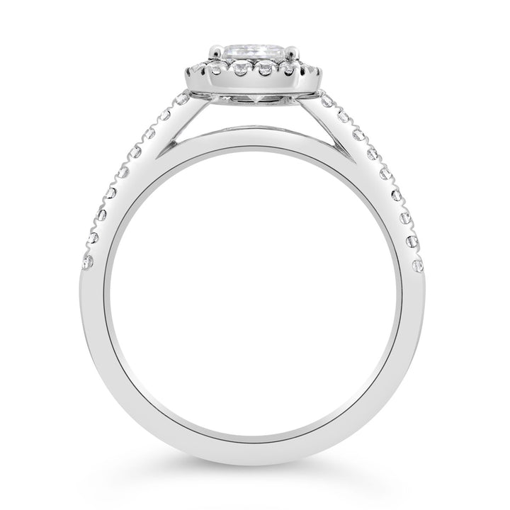 Diamond Halo Engagement Ring