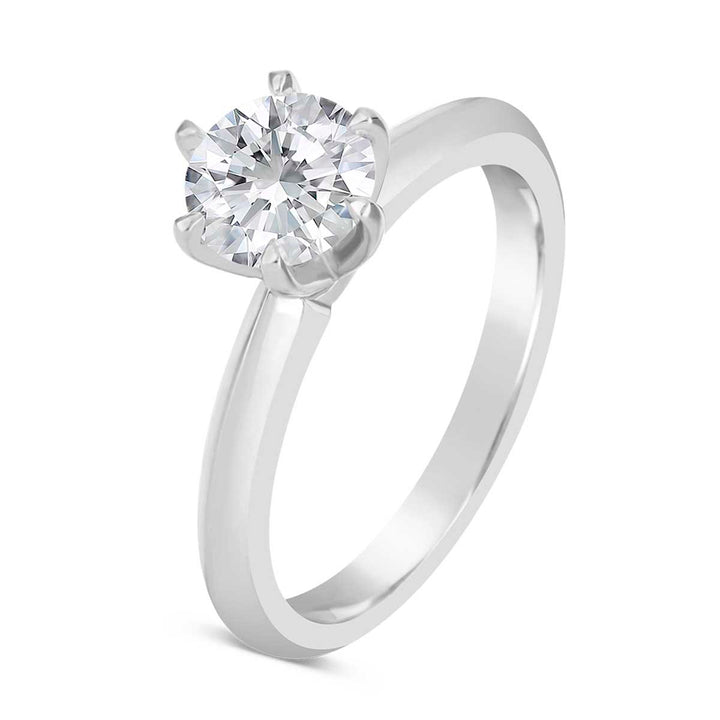 Classic Diamond Solitaire Engagement Ring