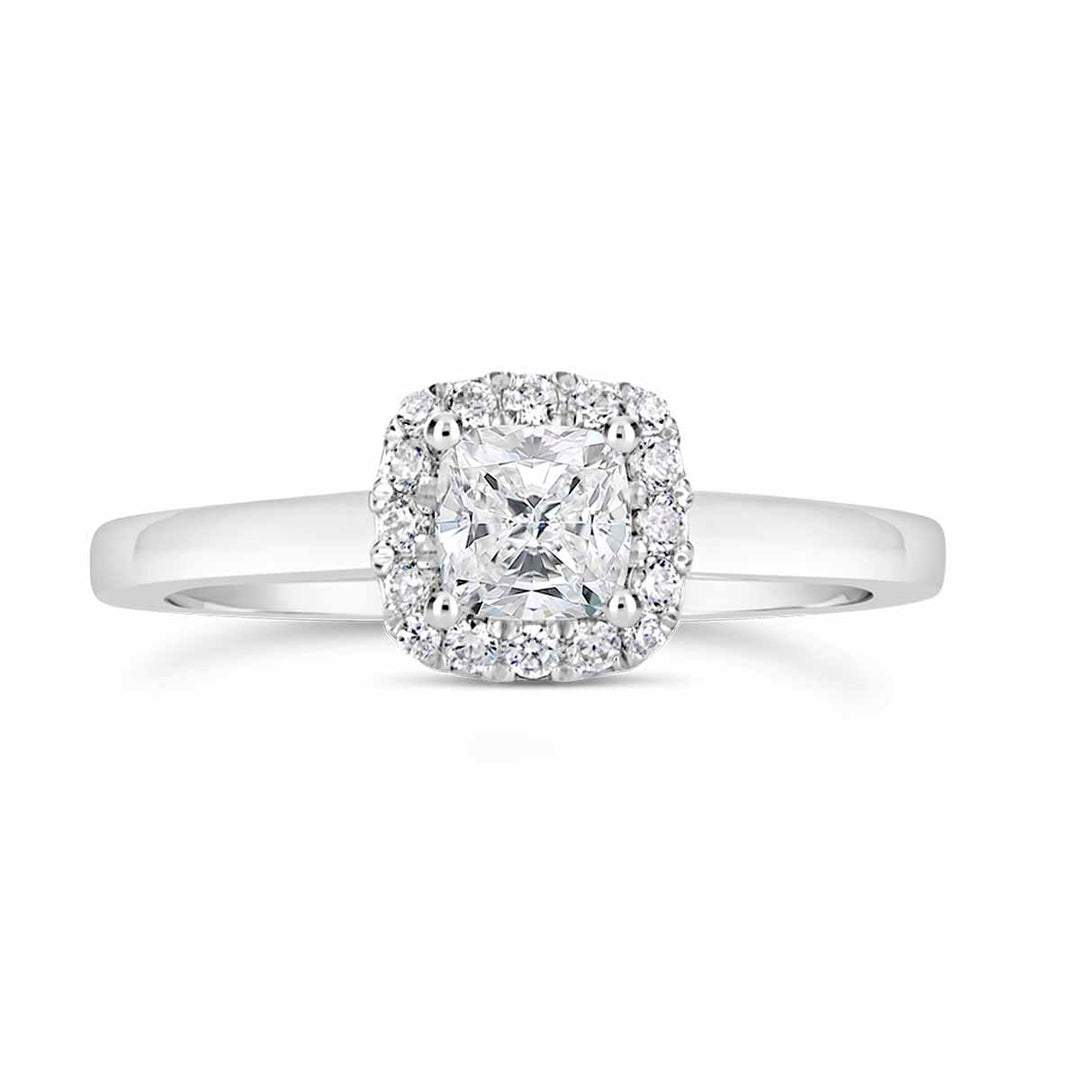 Diamond Halo Engagement Ring