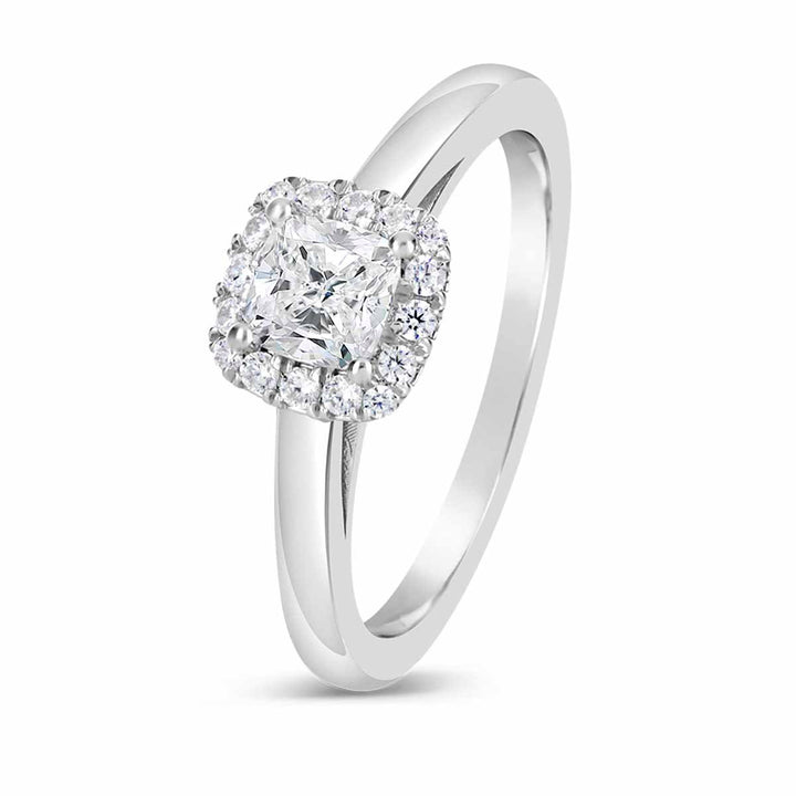 Diamond Halo Engagement Ring