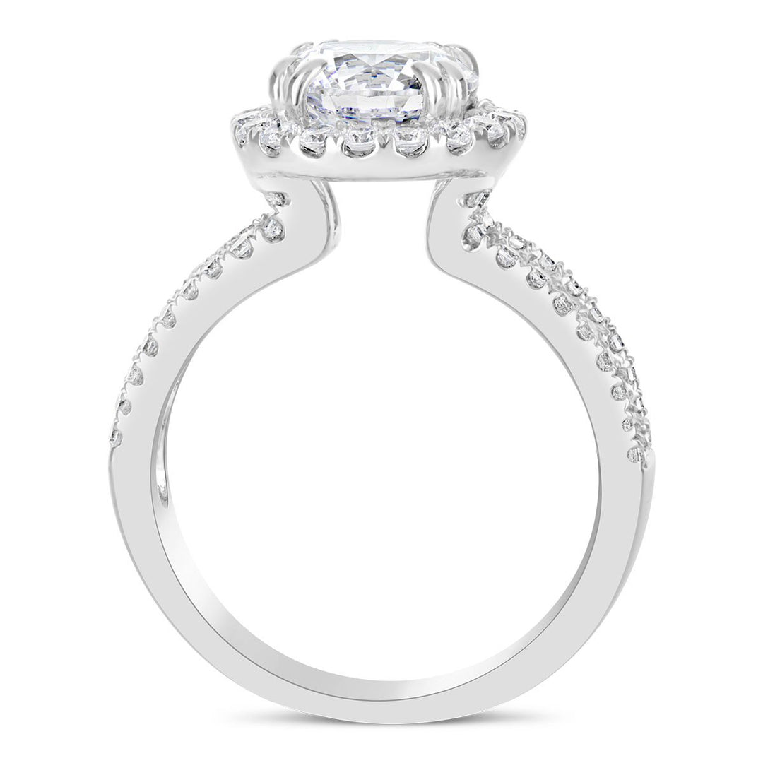Diamond Halo Engagement Ring