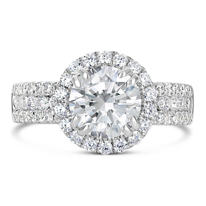 Diamond Halo Engagement Ring