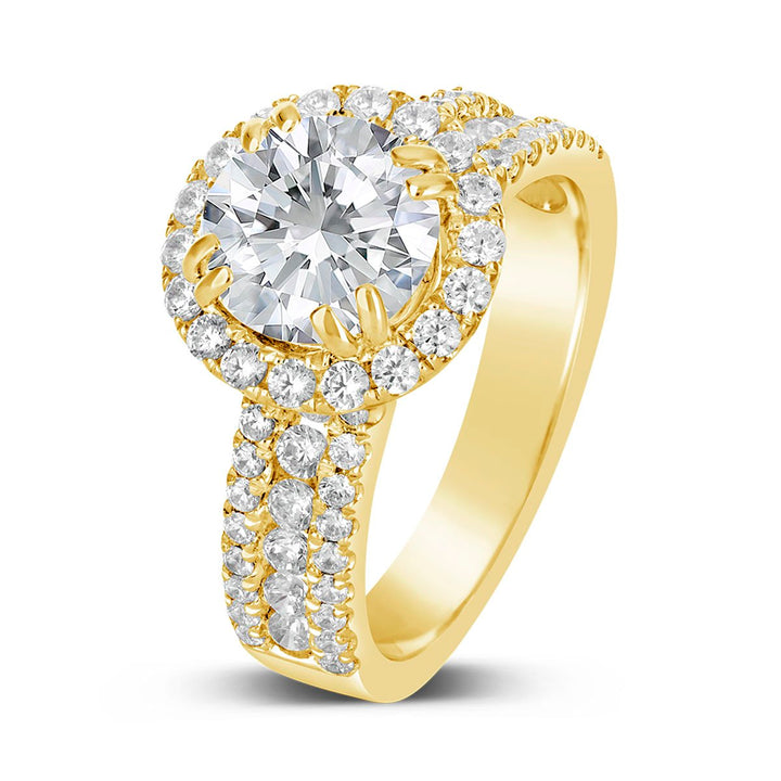 Diamond Halo Engagement Ring