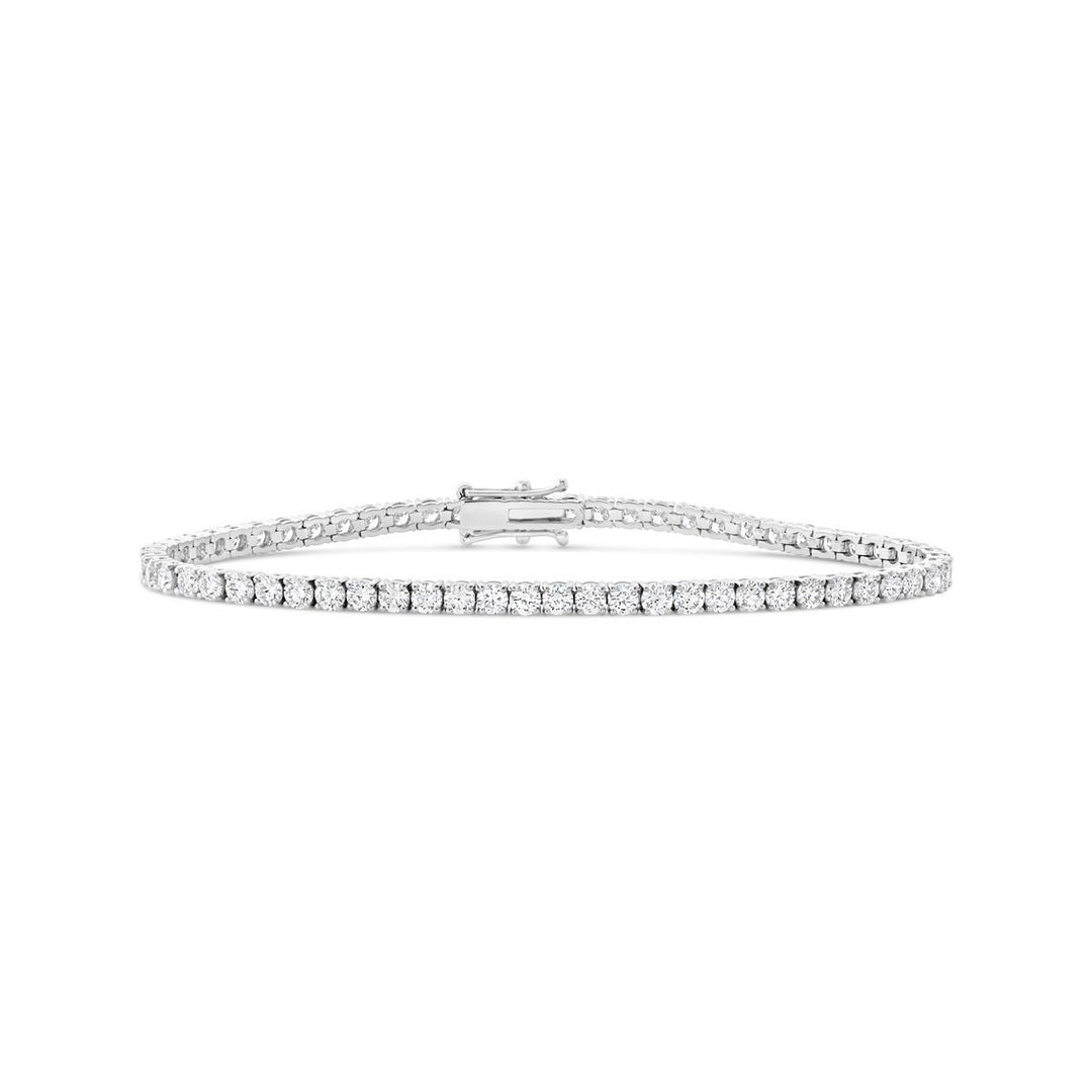 White Gold Lab Grown Diamond Tennis Bracelet - 5.16 ct. total weight