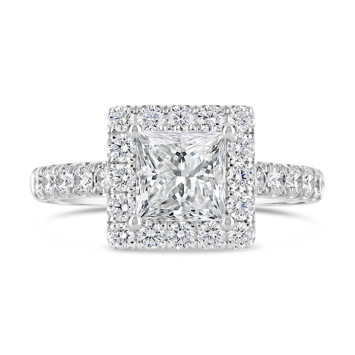 Diamond Halo Engagement Ring