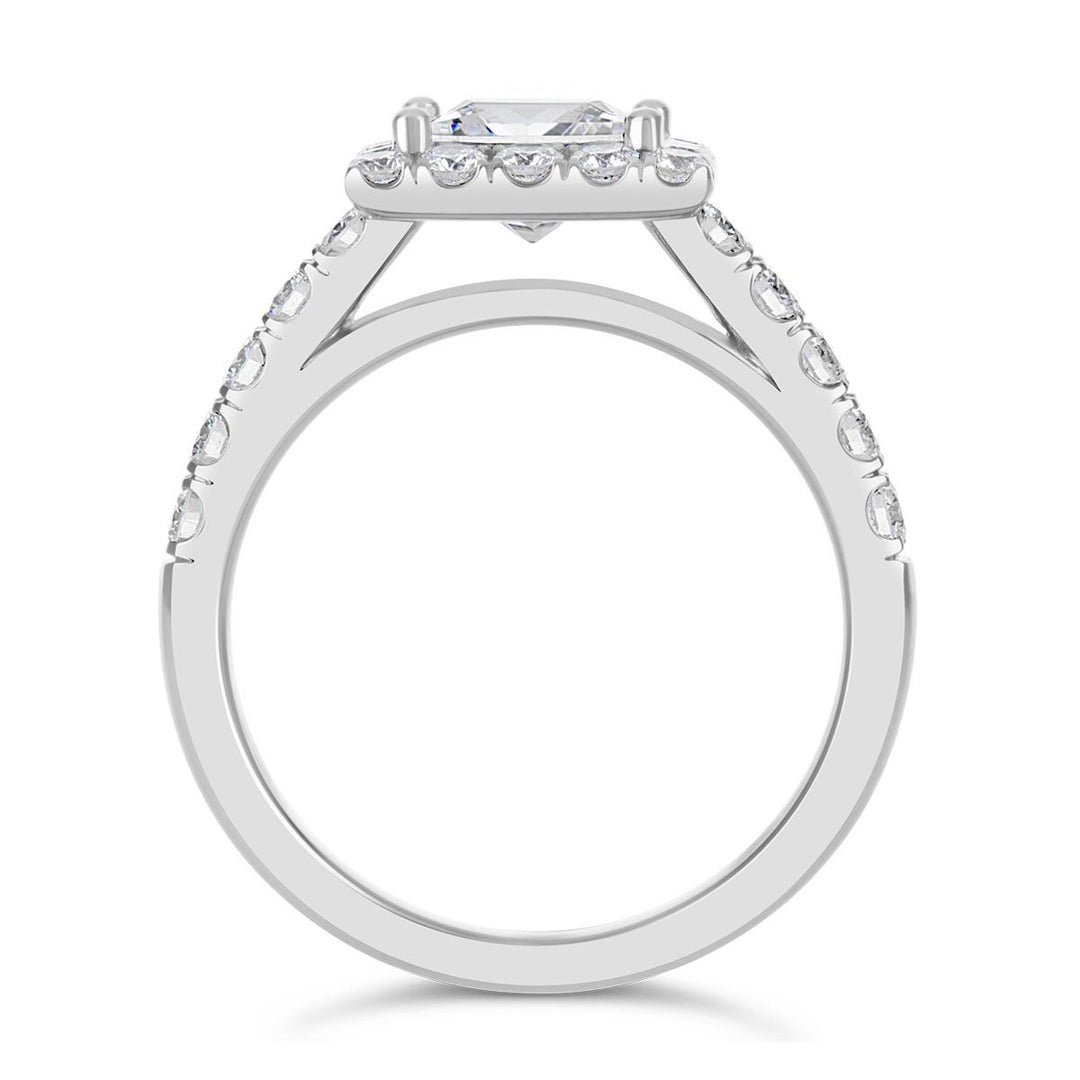 Diamond Halo Engagement Ring