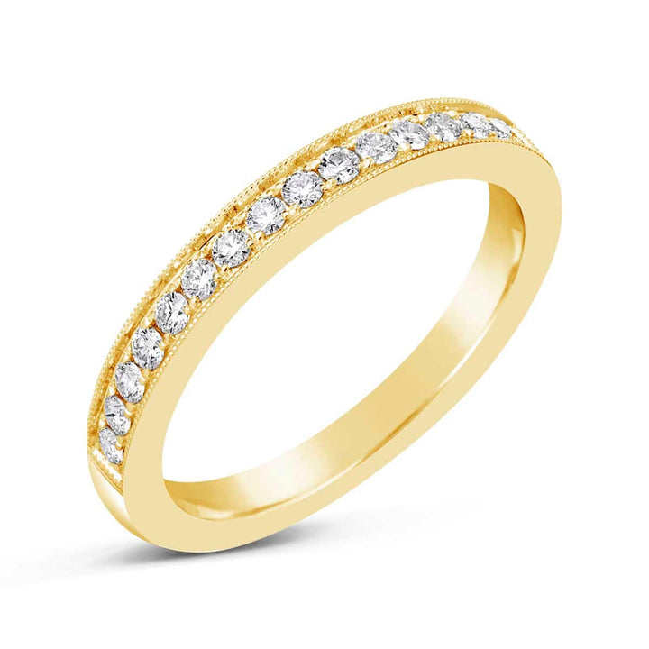 Vintage Inspired Diamond Wedding Band - YJA7690R-B