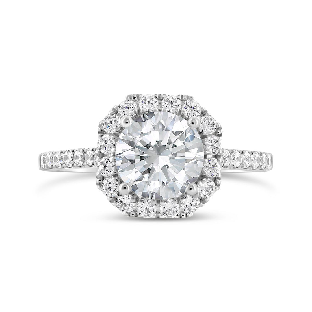 Diamond Halo Engagement Ring