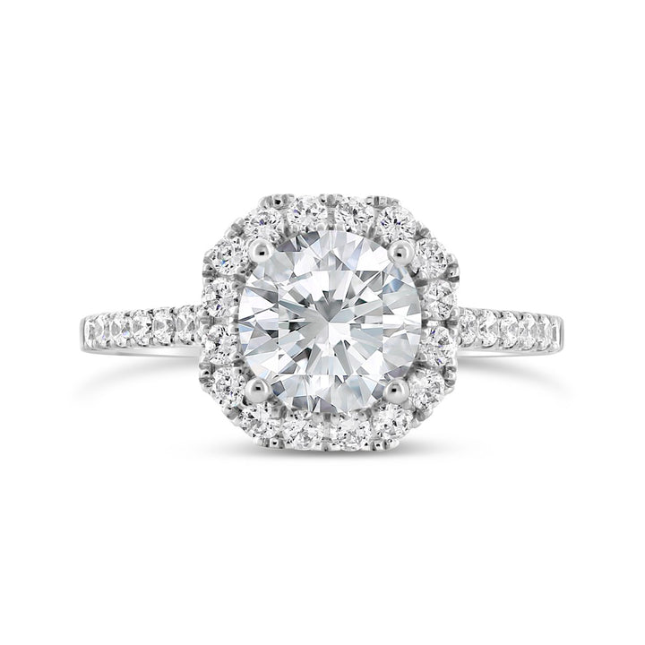 Diamond Halo Engagement Ring