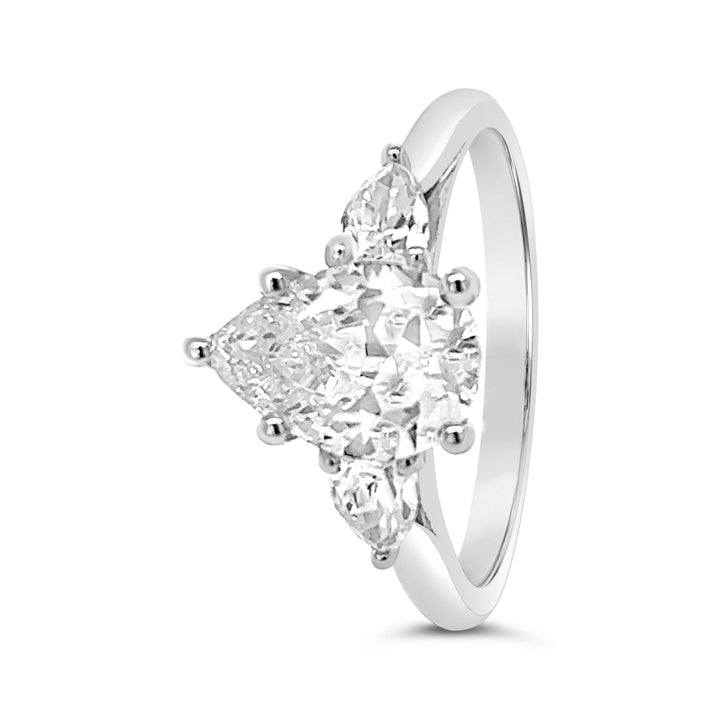 Three Stone Diamond Engagement Ring