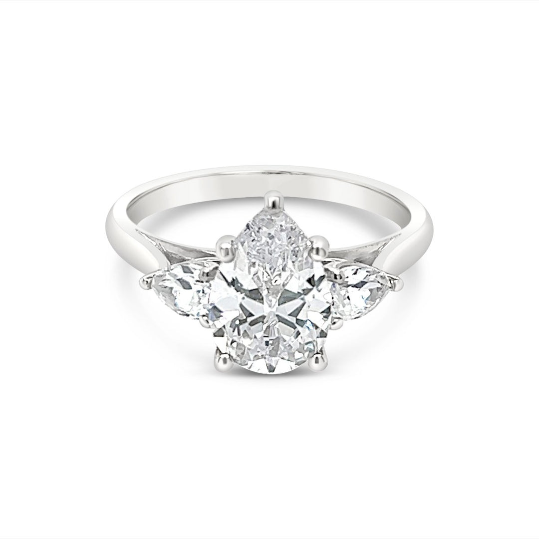 Three Stone Diamond Engagement Ring