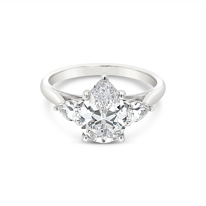 Three Stone Diamond Engagement Ring
