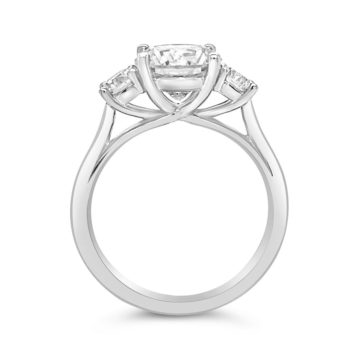 Three Stone Diamond Engagement Ring