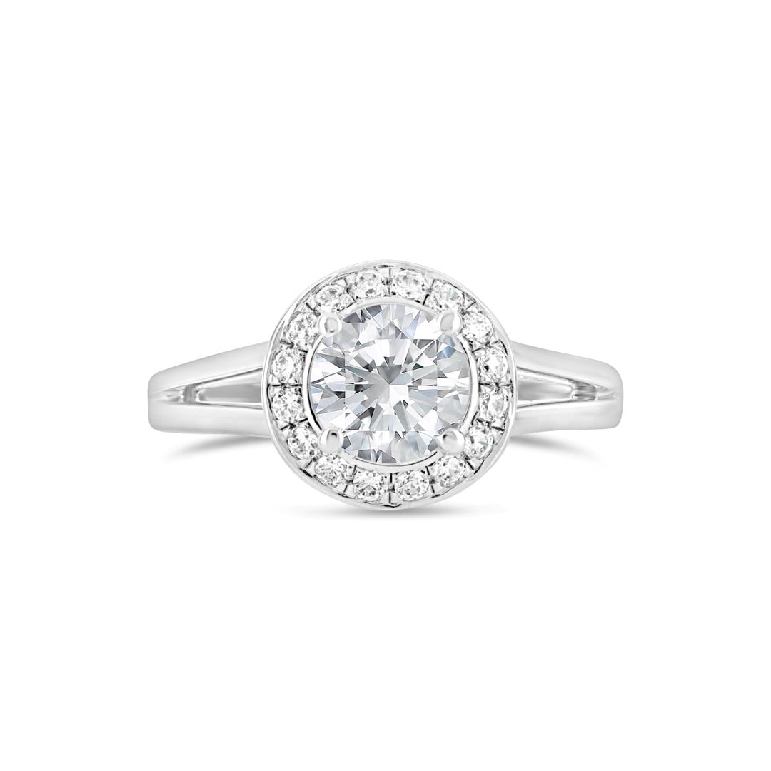 Diamond Halo Engagement Ring