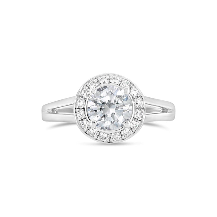 Diamond Halo Engagement Ring
