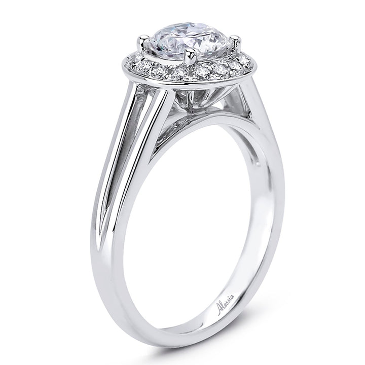 Diamond Halo Engagement Ring