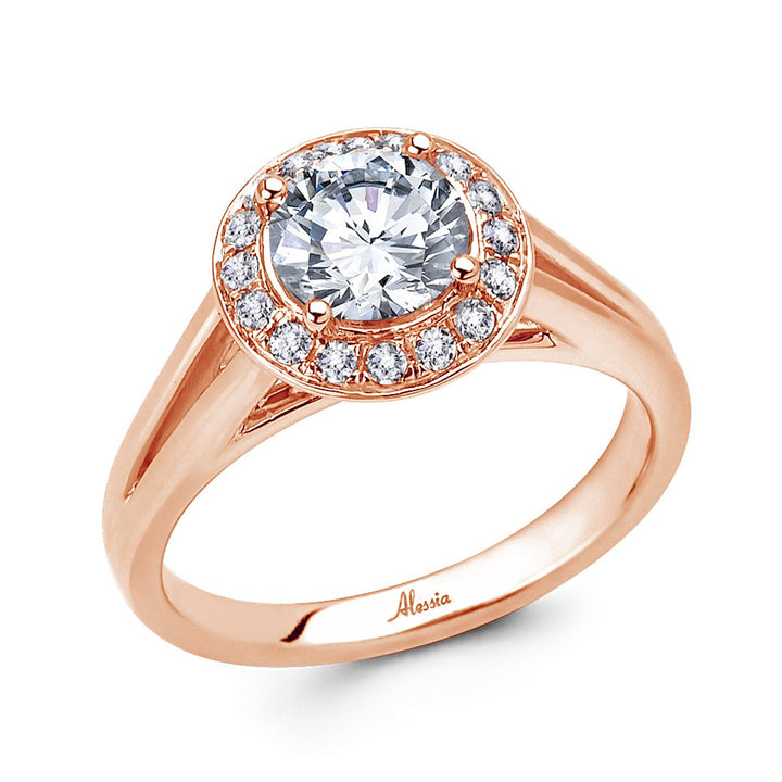Diamond Halo Engagement Ring