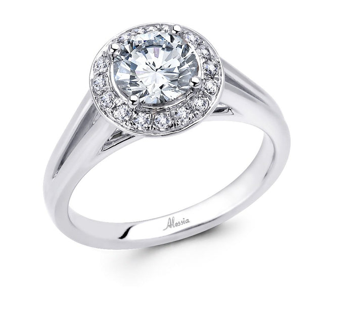 Diamond Halo Engagement Ring