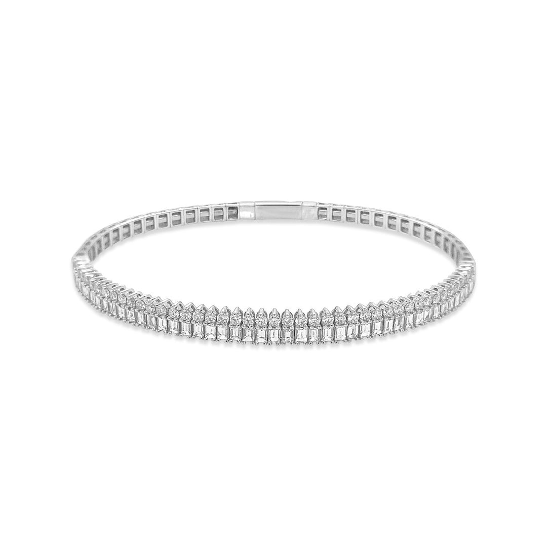 Mixed Shape Diamond Bangle - GSB01025