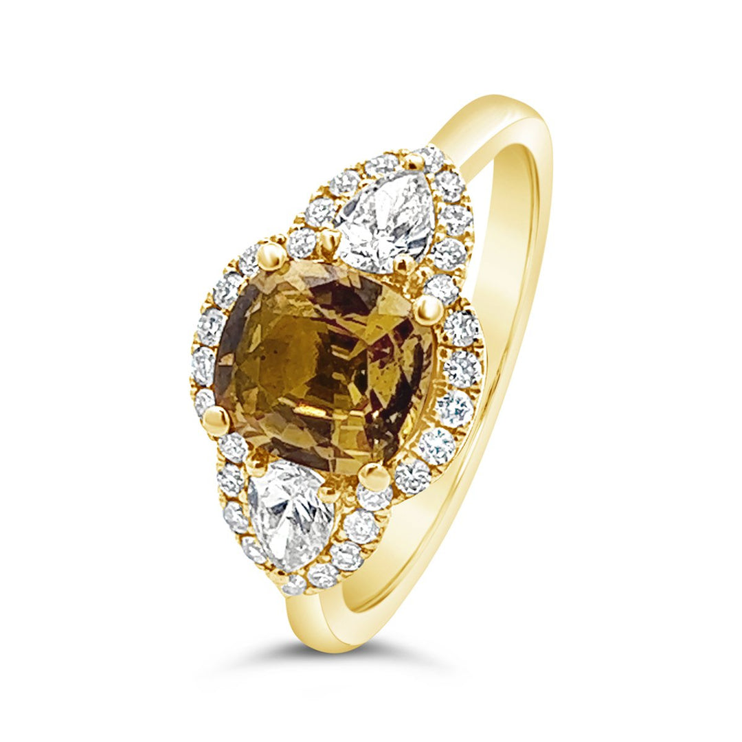 Diamond and Yellow Sapphire Fashion Ring - RG318