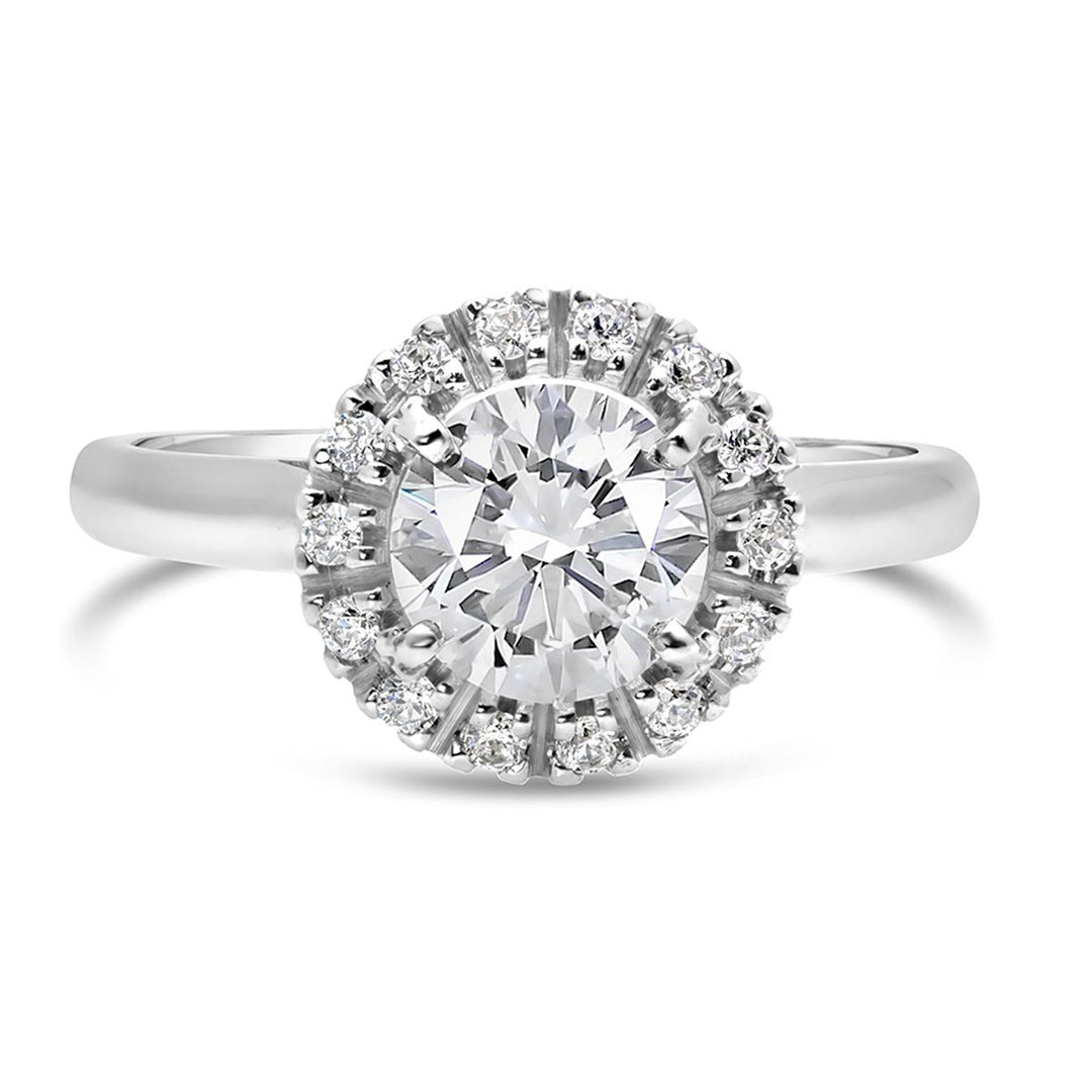 Diamond Halo Engagement Ring