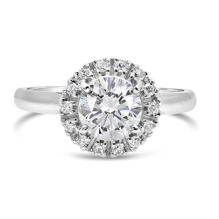 Diamond Halo Engagement Ring