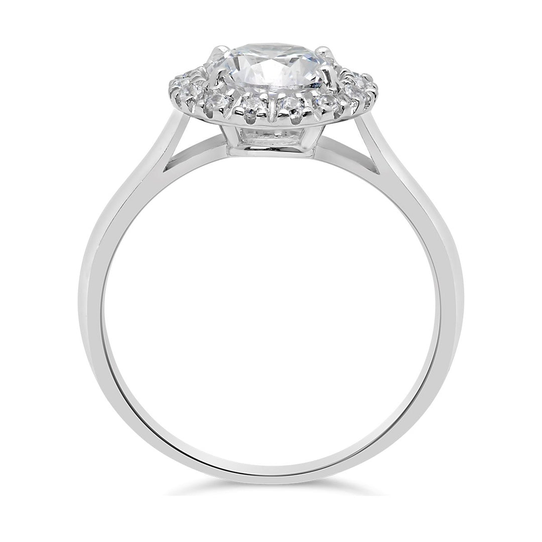Diamond Halo Engagement Ring