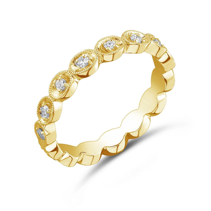 Vintage Inspired Diamond Eternity Band - JBJ6284R